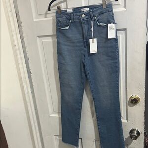 NWT Good American High Rise Blue Jeans- size 4/27